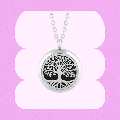 Tree of Life - Aromatherapy Essential Oil Diffuser Locket Necklace