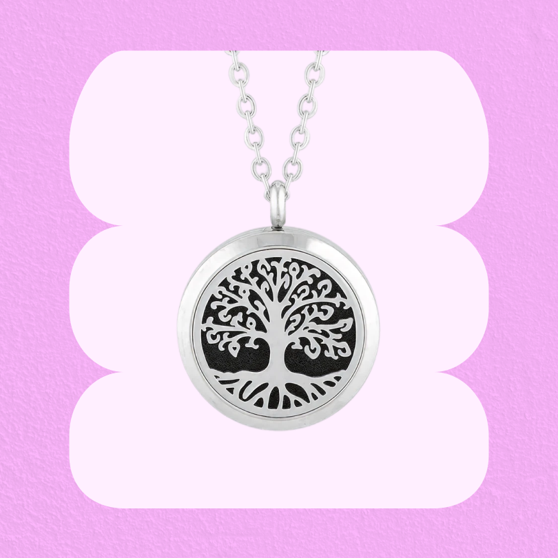Tree of Life - Aromatherapy Essential Oil Diffuser Locket Necklace
