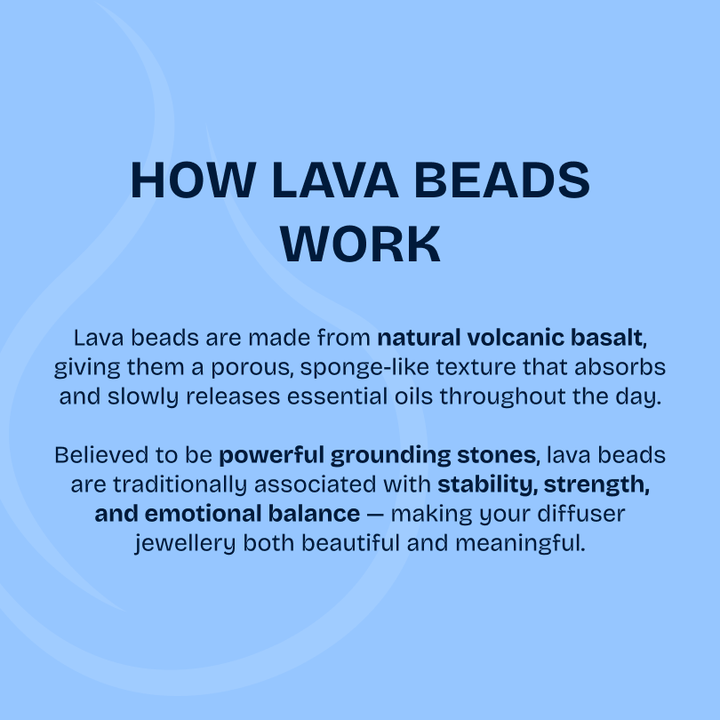 Tree of Life Lava Stone Necklace - Blue