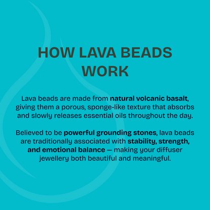 Turquoise & Lava Stone Diffusing Bracelet