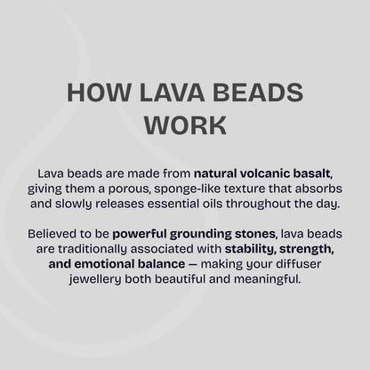 White Crazy Agate & Grey Lava Stones Diffuser Bracelet