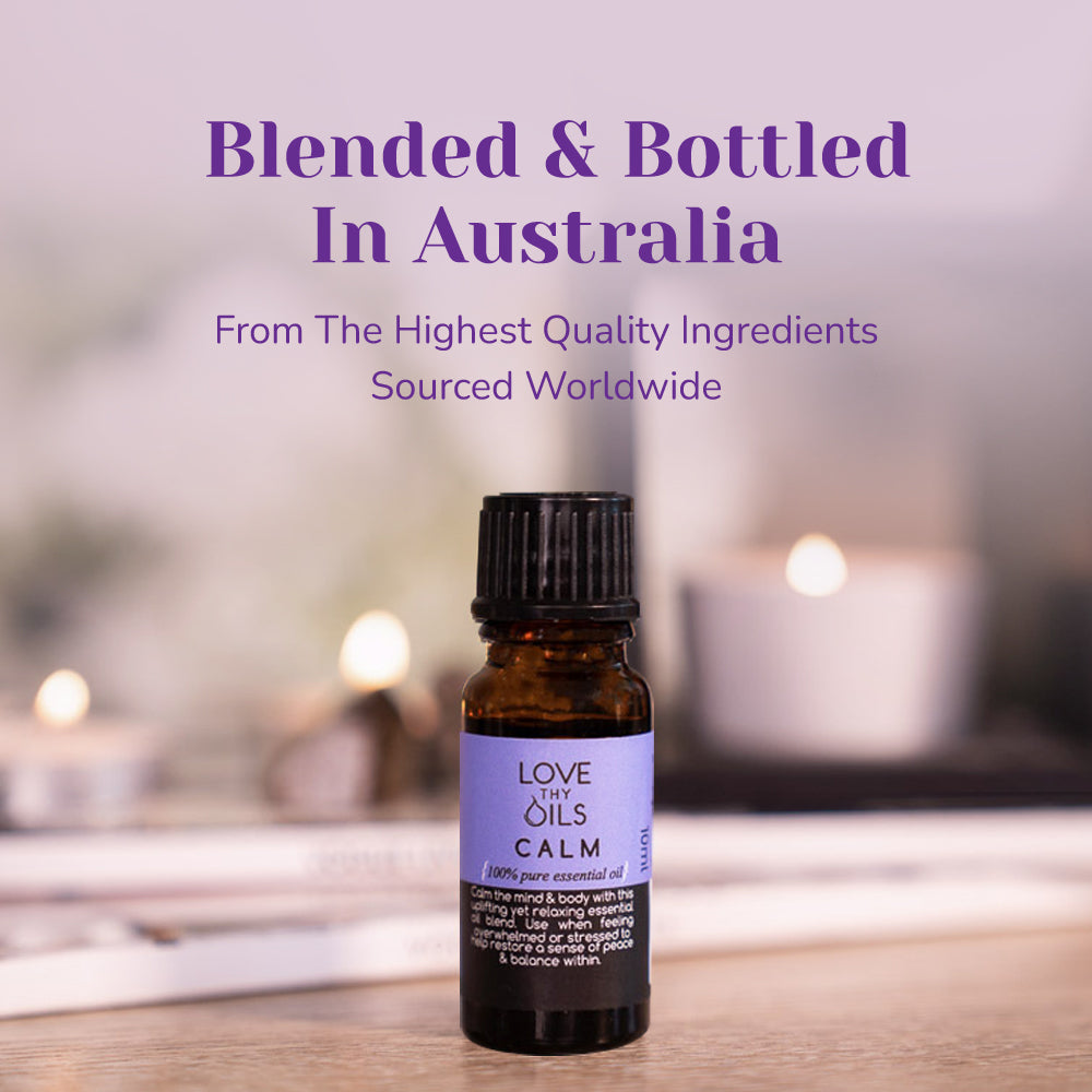 calm essential oil blend blended and bottled in australiia