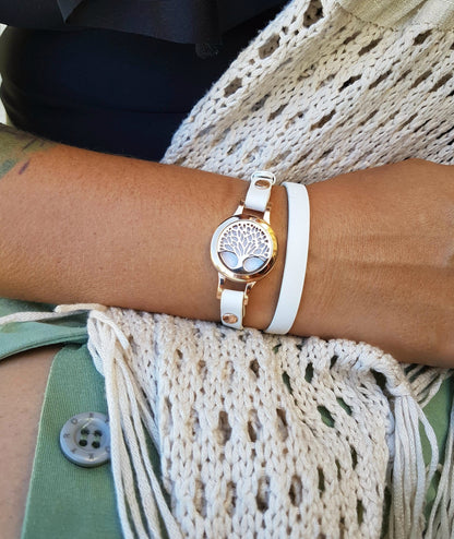 Faith Rose Gold essential oil diffusing bracelet