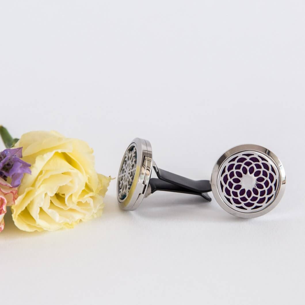 Essential oil car diffuser.  Aromatherapy car clip.