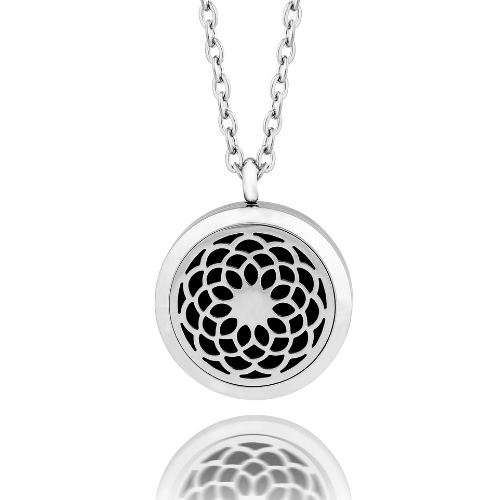 Essential oil diffuser necklace, aromatherapy locket