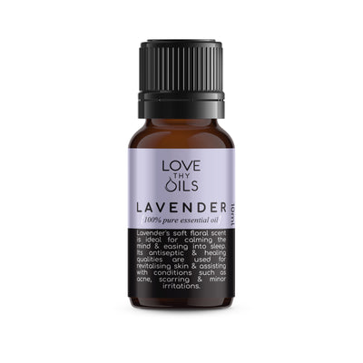 100% Pure Lavender essential oil.  Aromatherapy oil for sleep and relaxation. 