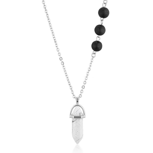 Joy Lava Stone & Crystal diffusing Necklace
