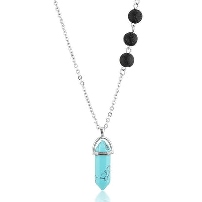 Joy Lava Stone & Crystal diffusing Necklace