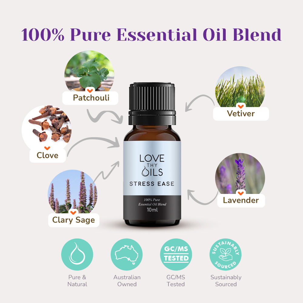 stress ease essential oil blend ingredients